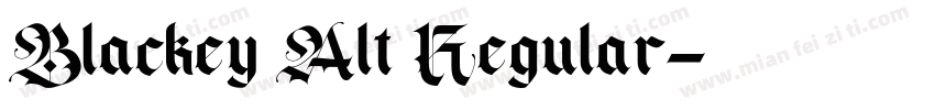 Blackey Alt Regular字体转换
